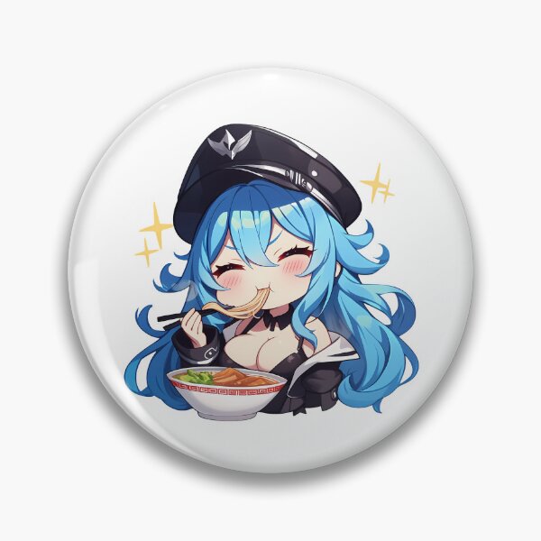 Item preview, Kyoko Kirigiri Danganronpa Esdeath Akame Ga Kill Kawaii Ramen Chibi Cute Anime Girl designed and sold by Raslbazola.