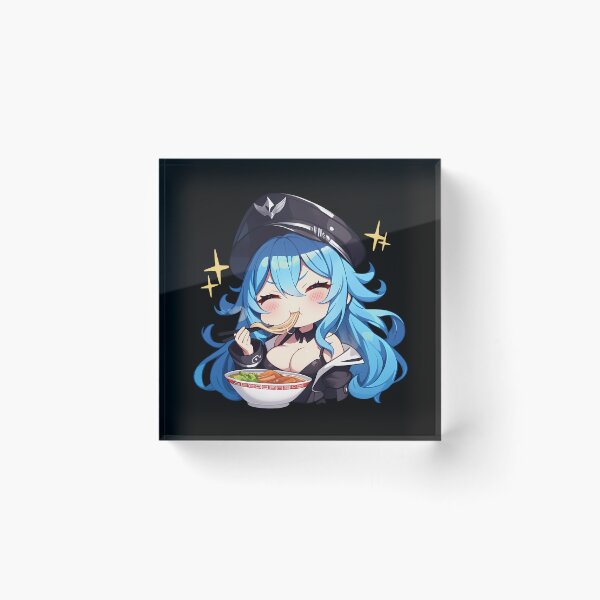 Item preview, Kyoko Kirigiri Danganronpa Esdeath Akame Ga Kill Kawaii Ramen Chibi Cute Anime Girl designed and sold by Raslbazola.