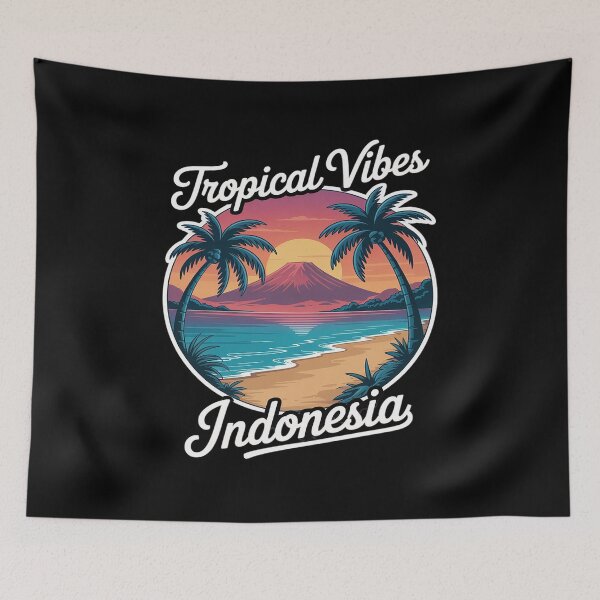 Item preview, Tropical Vibes Indonesia Visitor Traveler Bautiful Souvenir designed and sold by FluoroWave.