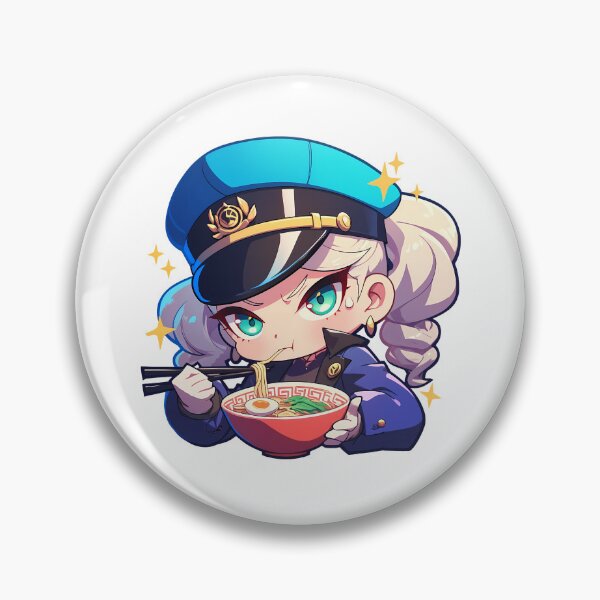 Item preview, Shizuo Heiwajima Durarara Justine Caroline Persona 5 Kawaii Ramen Chibi Cute Game Anime Girl designed and sold by Raslbazola.