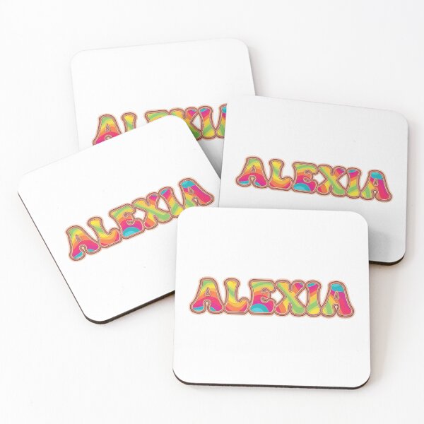 Item preview, ❤️ Alexia Personalized Name Wavy Retro Shirt, Coffee Mug, Sticker Gift designed and sold by HelixPedia.