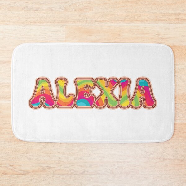 Item preview, ❤️ Alexia Personalized Name Wavy Retro Shirt, Coffee Mug, Sticker Gift designed and sold by HelixPedia.