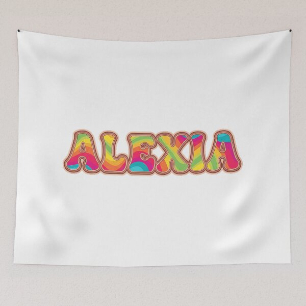 Item preview, ❤️ Alexia Personalized Name Wavy Retro Shirt, Coffee Mug, Sticker Gift designed and sold by HelixPedia.