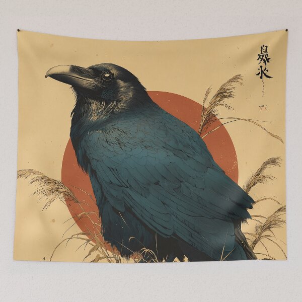 Item preview, The Dawn Watch of the Raven designed and sold by Ukiyo Aviary.