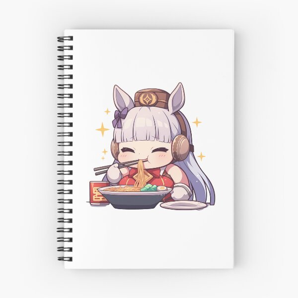 Item preview, Eula Genshin Impact Game Gold Ship Uma Musume Pretty Derby Kawaii Ramen Chibi Cute Anime Girl designed and sold by Raslbazola.
