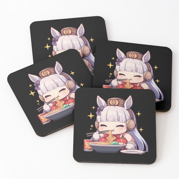 Item preview, Eula Genshin Impact Game Gold Ship Uma Musume Pretty Derby Kawaii Ramen Chibi Cute Anime Girl designed and sold by Raslbazola.