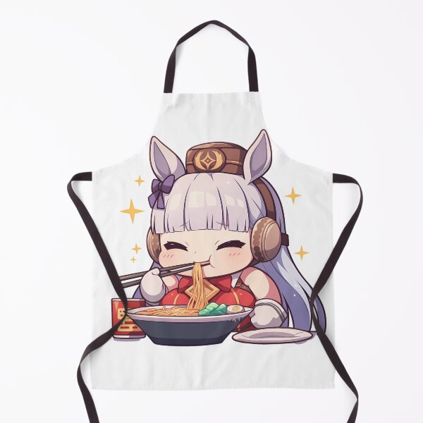 Item preview, Eula Genshin Impact Game Gold Ship Uma Musume Pretty Derby Kawaii Ramen Chibi Cute Anime Girl designed and sold by Raslbazola.