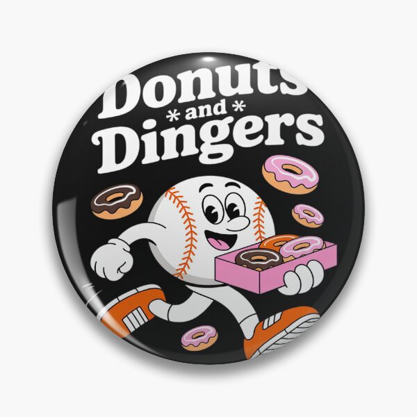Item preview, Donuts And Dingers Baseball Fan Humor Donut designed and sold by LegendsArt75.