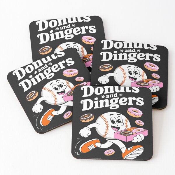 Item preview, Donuts And Dingers Baseball Fan Humor Donut designed and sold by LegendsArt75.