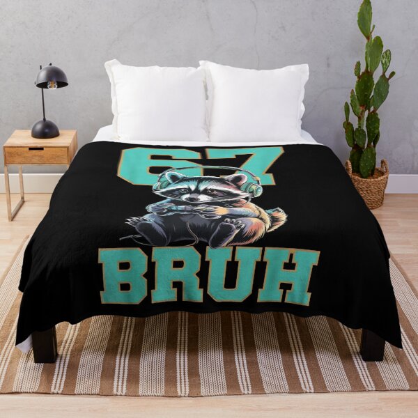 Item preview, Gamer Raccoon Headphones 67 Six Seven Bruh T-Shirt designed and sold by LashondaGreen89.