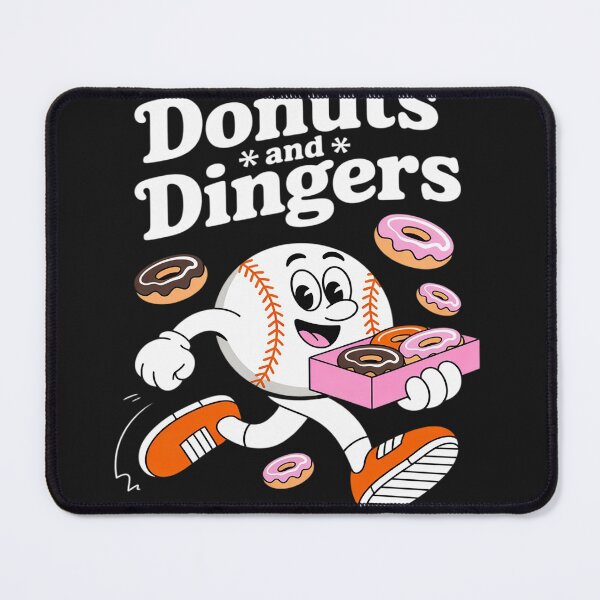 Item preview, Donuts And Dingers Baseball Fan Humor Donut designed and sold by LegendsArt75.
