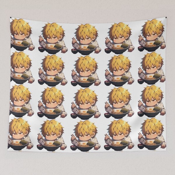 Item preview, Kujou Sara Genshin Impact Shizuo Heiwajima Durarara Kawaii Ramen Chibi Cute Anime Food designed and sold by Raslbazola.