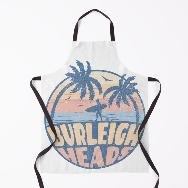 Item preview, Burleigh Heads Gold Coast – Retro Sunset Surf T-Shirt Design designed and sold by Beerbony.