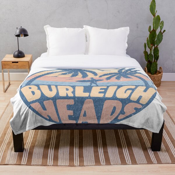 Item preview, Burleigh Heads Gold Coast – Retro Sunset Surf T-Shirt Design designed and sold by Beerbony.