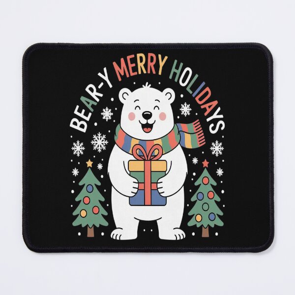 Item preview, Beary Merry Holidays Festive Polar Bear Christmas designed and sold by brinbotty.