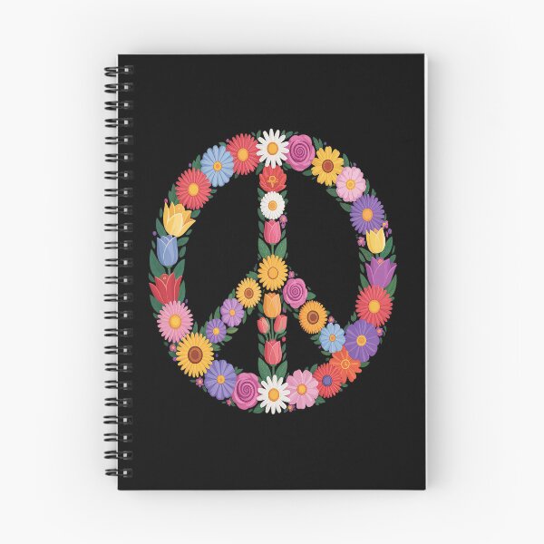 Item preview, Love and Peace Sign Flowerpower Hippie 60s Women Men designed and sold by repconomArt.