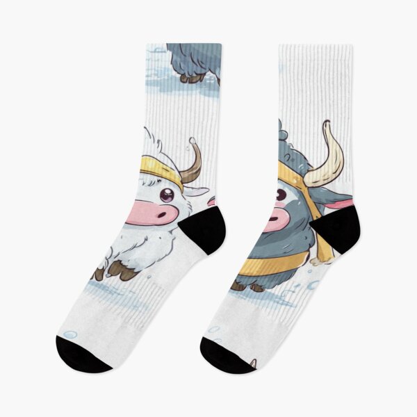 Item preview, Cute Yaks Wearing Traditional Mongolian Hats designed and sold by ChinzorigBAY.