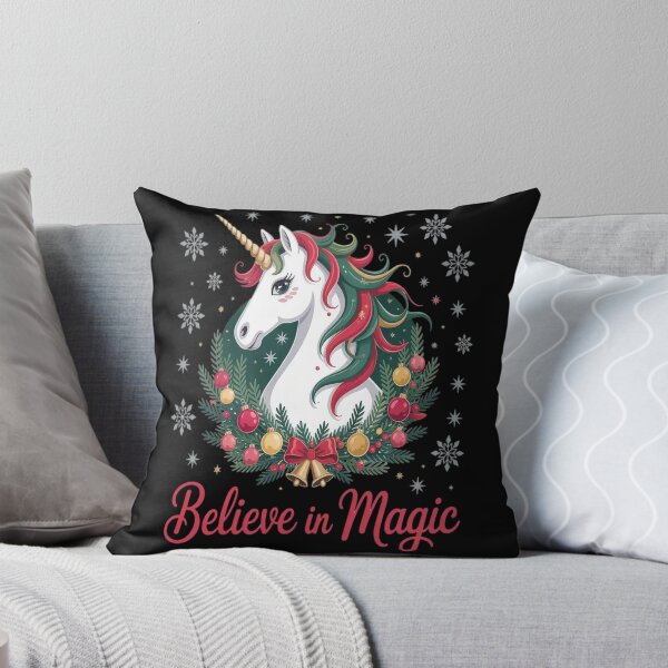 Item preview, Believe In Magic Unicorn Christmas designed and sold by brinbotty.