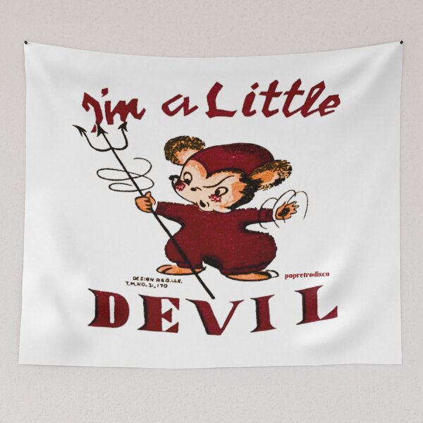 Item preview, I'm A Little Devil Salem MA  - Olivia Newton-John designed and sold by popretrodisco.