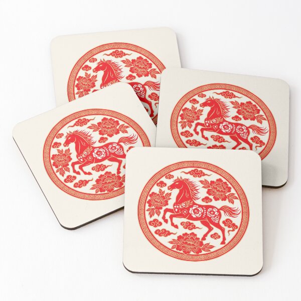 Item preview, Chinese Zodiac Horse Paper Cut Art designed and sold by PixelQ.