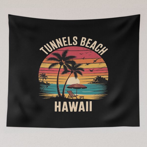 Item preview, Tunnels Beach Hawaii Family Vacation Summer Sunset designed and sold by Voidbinder.