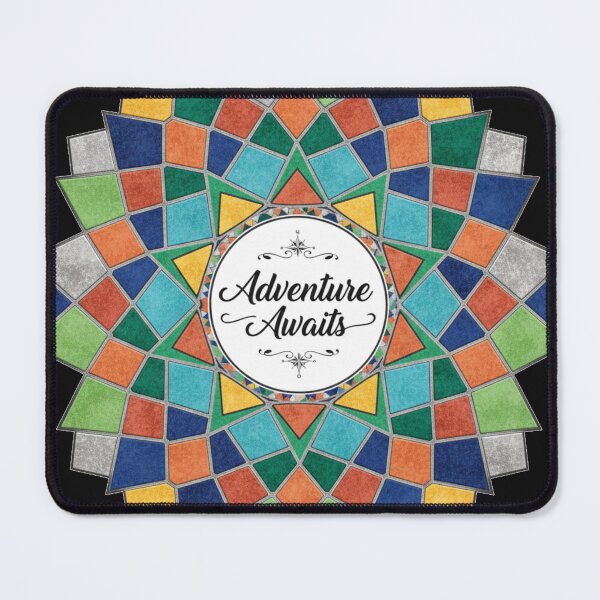 Item preview, Adventure Awaits Zellige Mandala Tile Art designed and sold by designwiss.