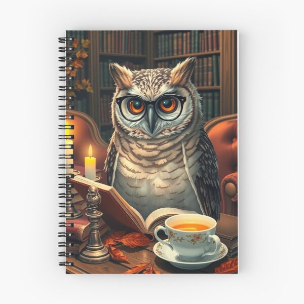 Item preview, Peaceful Reading Owl with Tea – Cozy Autumn Aesthetic Tee designed and sold by ArmaanArts.