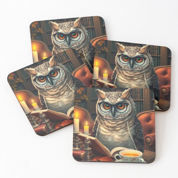 Item preview, Peaceful Reading Owl with Tea – Cozy Autumn Aesthetic Tee designed and sold by ArmaanArts.