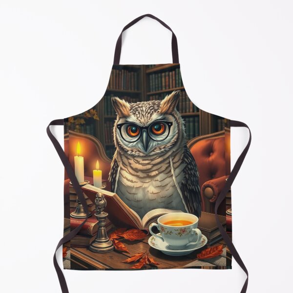 Item preview, Peaceful Reading Owl with Tea – Cozy Autumn Aesthetic Tee designed and sold by ArmaanArts.