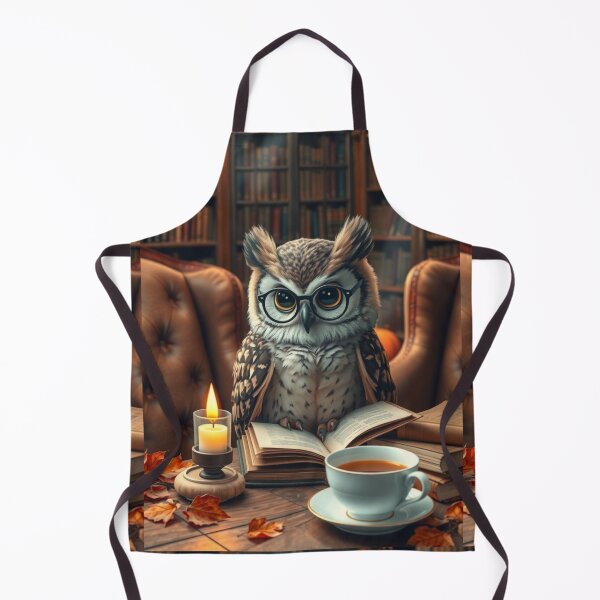 Item preview, Cozy Owl Bookworm with Candle & Tea – Fall Aesthetic Shirt designed and sold by ArmaanArts.