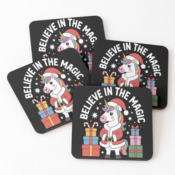 Item preview, Believe In The Magic Unicorn Christmas Holiday Fun designed and sold by brinbotty.