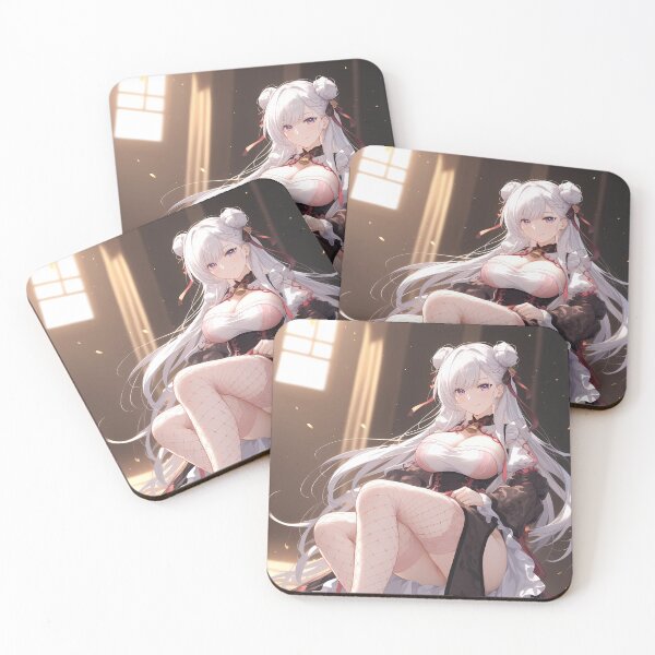 Item preview, Azur Lane Anime Elegant Belfast Sitting Gracefully in Sunlit Room designed and sold by Raslbazola.