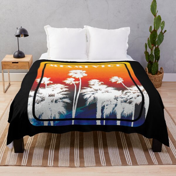 Item preview, Miami Vice Sunset Retro Palm Travel Design designed and sold by gwenethzeis.