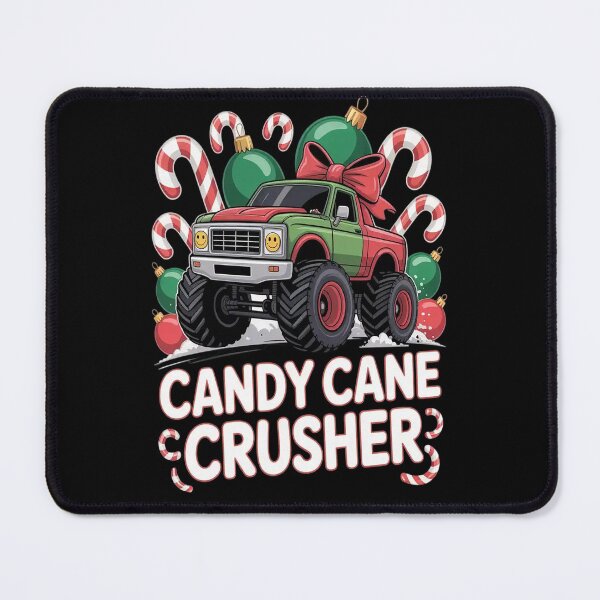 Item preview, Candy Cane Crusher Festive Monster Truck Holiday Cheer designed and sold by brinbotty.