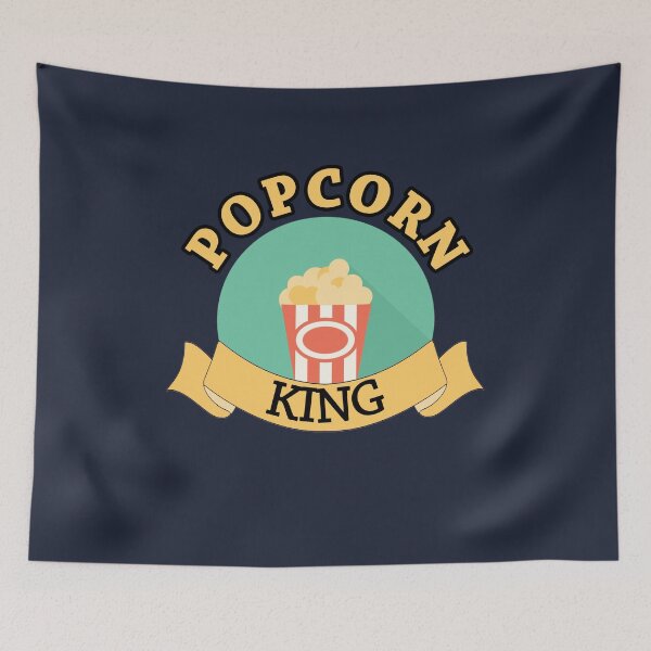 Item preview, Popcorn King Funny Food T-Shirt designed and sold by trendo.