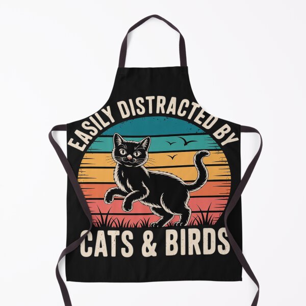 Item preview, Easily Distracted By Cats And Birds Funny Bird And Cat Lover designed and sold by GaryBellcvbnb.