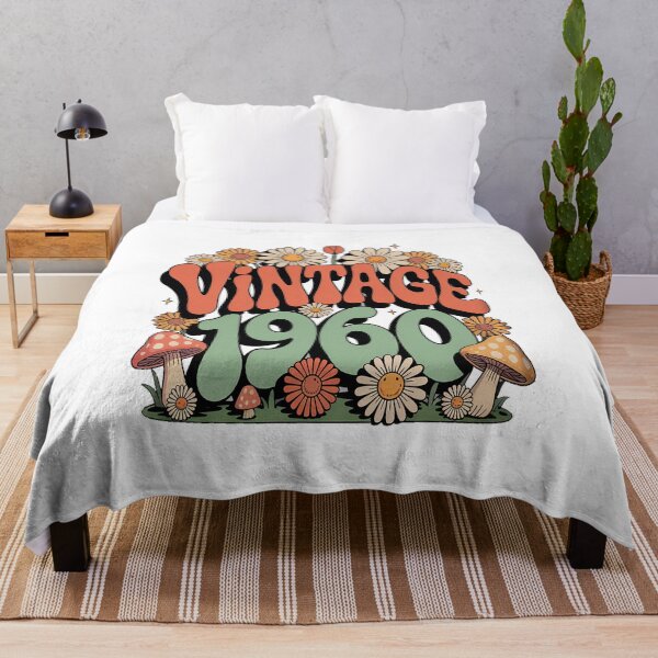Item preview, Vintage 1960 Floral Hippie Groovy Daisy Flower 65th Birthday designed and sold by repconomArt.