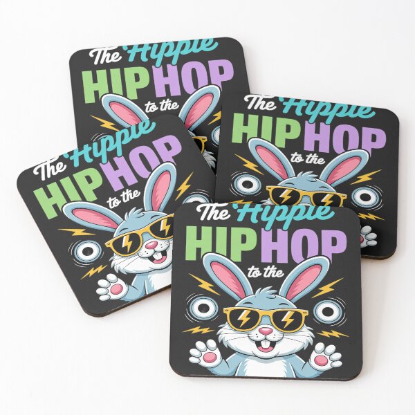 Item preview, Easter Bunny Hippity Hip Hop The Hippie Funny Cute Bunny Ear designed and sold by GaryBellcvbnb.