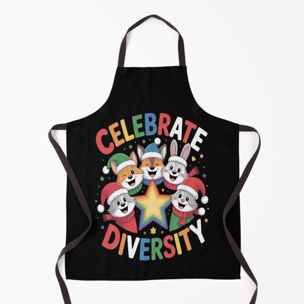 Item preview, Celebrate Diversity Joyful Winter Animals Christmas designed and sold by brinbotty.