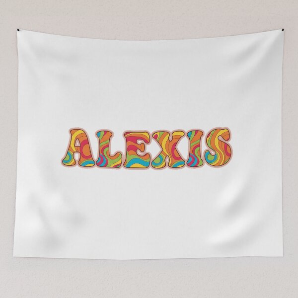 Item preview, ❤️ Alexis Personalized Name Wavy Retro Shirt, Coffee Mug, Sticker Gift designed and sold by HelixPedia.