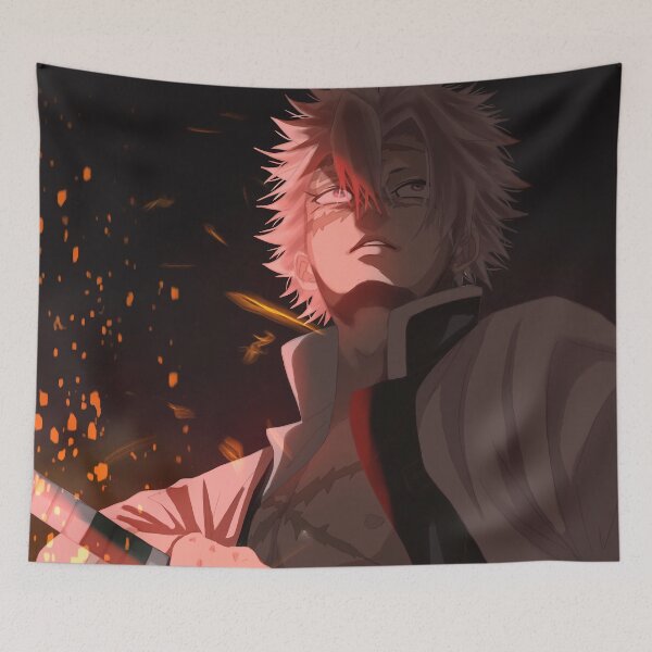 Item preview, Demon Slayer Sanemi Shinazugawa Burning Scene Night Glow designed and sold by Raslbazola.