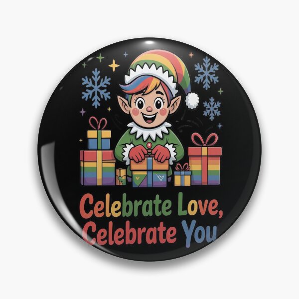 Item preview, Celebrate Love Celebrate You Rainbow Elf Joy Holiday Cheer designed and sold by brinbotty.