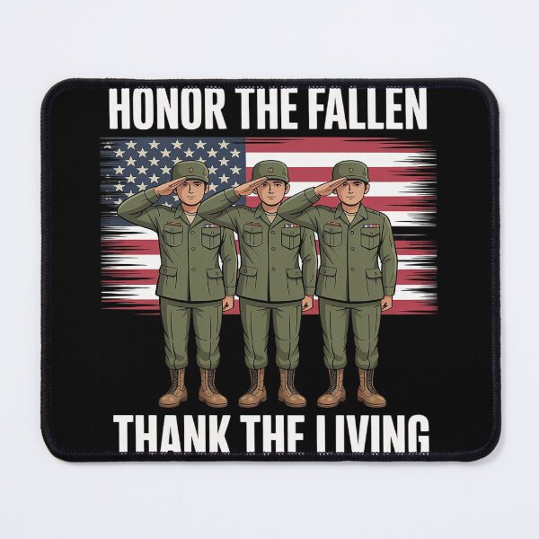 Item preview, US Flag American Soldiers Honor The Fallen Thank The Living designed and sold by Voidbinder.