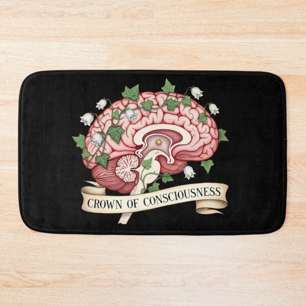 Item preview, Anatomical Brain with Ivy Art – Crown of Consciousness, Botanical Gothic Neuroscience Watercolor designed and sold by Luminari Creations.