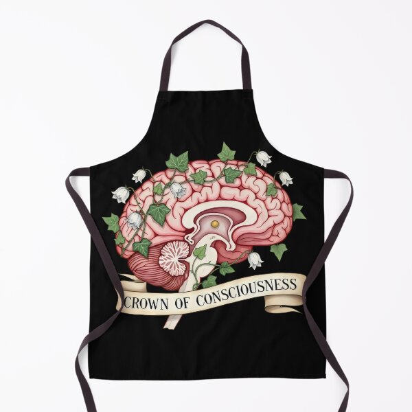 Item preview, Anatomical Brain with Ivy Art – Crown of Consciousness, Botanical Gothic Neuroscience Watercolor designed and sold by Luminari Creations.