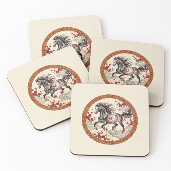 Item preview, Year of the Horse Chinese Paper Cut Art 2026 designed and sold by PixelQ.