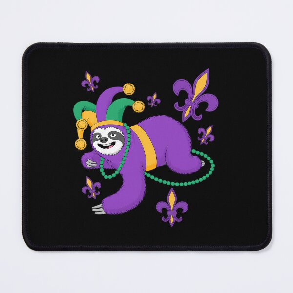 Item preview, Jester Sloth Masquerade Mask Sleeping Mardi Gras Carnival designed and sold by JonathalIngham.