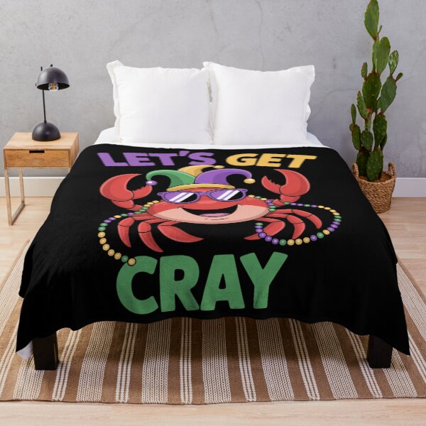 Item preview, Let's Get Cray Mardi Gras Funny Crawfish designed and sold by JonathalIngham.