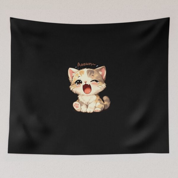 Item preview, Yawning Cat Cute designed and sold by Napini.