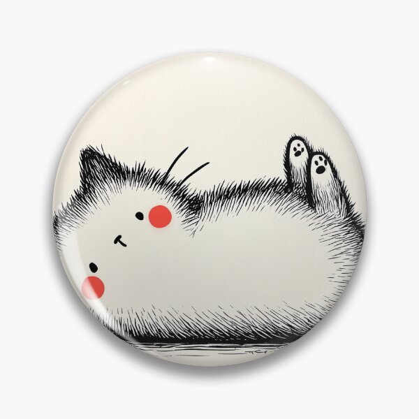 Item preview, Adorable Fluffy Cat Lying Down designed and sold by lautir.